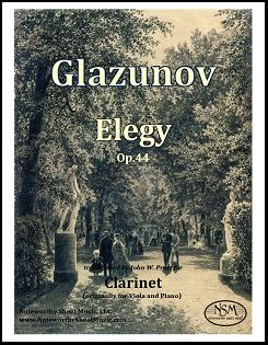 Glazunov Elegy Cl nsm